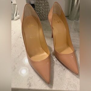 Christian Louboutin Blush Patent Leather Heels